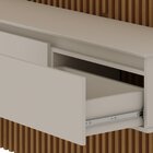 Rack Com Painel Ripado Para Tv Até 55 Polegadas 2 Gavetas Pra