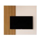 Rack Com Painel Ripado Para Tv Até 58 Polegaas Buriti Com Pés