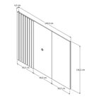 Rack Com Painel Ripado Para Tv Até 58 Polegaas Buriti Com Pés