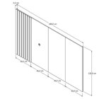 Rack Com Painel Ripado Para Tv Até 70 Polegaas Buriti Com Pés