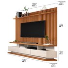 Rack Com Painel Ripado Para Tv Até 72 Polegadas 192cmx180cm 3