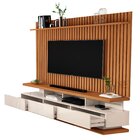 Rack Com Painel Ripado Para Tv Até 72 Polegadas 192cmx180cm 3