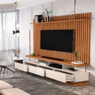 Rack Com Painel Ripado Para Tv Até 72 Polegadas 192cmx180cm 3