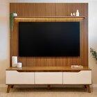 Rack Com Painel Ripado Para Tv Até 75 Polegadas 183cmx185,5cm