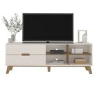 Rack Com Painel Ripado Para Tv Até 75 Polegadas 251cmx185,5cm