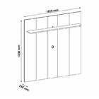 Rack Com Painel Ripado Para Tv Até 75 Polegadas 251cmx185,5cm