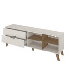 Rack Com Painel Ripado Para Tv Até 75 Polegadas 251cmx185,5cm