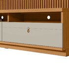 Rack Com Painel Ripado Para Tv Até 75 Polegadas Com Led Natur