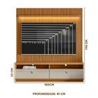 Rack Com Painel Ripado Para Tv Até 75 Polegadas Com Led Natur