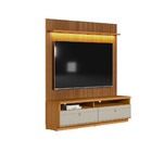 Rack Com Painel Ripado Para Tv Até 75 Polegadas Com Led Natur