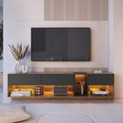 Rack Com Painel Ripado Para Tv Até 75 Polegadas Liverpool Ra8