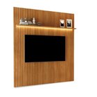 Rack Com Painel Ripado Para Tv Até 84 Polegadas Carvalho Oro/