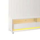 Rack Com Painel Ripado Para Tv Até 84 Polegadas Led 3 Gavetas