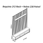 Rack Com Painel Ripado Para Tv Até 90 Polegadas 250cmx230cm L
