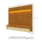 Rack Com Painel Ripado Para Tv Até 90 Polegadas 250cmx230cm L