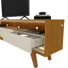 Rack Com Painel Ripado Para Tv Até 90 Polegadas Com Led 229cm