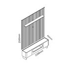 Rack Com Painel Ripado Tv Até 90 Polegadas 310cmx228,8cm 1 Ga