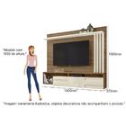 Rack Com Painel Roma Para Tv De Até 60 - Off White/carvalho