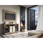 Rack Com Painel San Diego - Linea Brasil - Naturale / Fendi