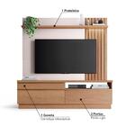 Rack Com Painel Trancoso Para Tv De Até 70 - Freijó/off Whi