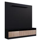 Rack Com Painel Tv 50" Com 3 Portas Multimóveis Cr45115 Preto