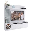 Rack Com Painel Tv 50" Multimóveis Cr25136 Branco
