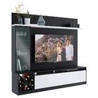 Rack Com Painel Tv 50" Multimóveis Cr25136 Preto/branco