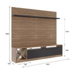 Rack Com Painel Tv 50" Multimóveis Cr25138 Montana/grafite