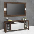 Rack Com Painel Tv 55" 2 Portas Multimóveis Cr45000 Branco/no