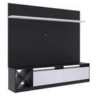 Rack Com Painel Tv 60" Multimóveis Cr25137 Preto/branco