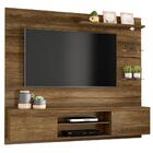 Rack Com Painel Tv 65" Cinema, Mdp, 2 Nichos - Novo Mundo