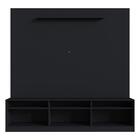 Rack Com Painel Tv 65" Com 3 Portas Multimóveis Cr45116 Preto