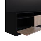 Rack Com Painel Tv 65" Com 3 Portas Multimóveis Cr45116 Preto