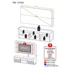 Rack Com Painel Tv 65" Com Espelho Londres Multimóveis V3339