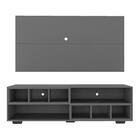 Rack Com Painel Tv 65" Com Nichos E Pés Jazz Multimóveis Mp10