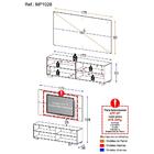 Rack Com Painel Tv 65" Com Pés Jazz Multimóveis Mp1028 Grafit