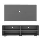 Rack Com Painel Tv 65" Com Pés Jazz Multimóveis Mp1028 Grafit