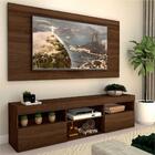 Rack Com Painel Tv 65" E 2 Portas Toronto Multimóveis Madeira