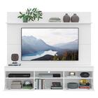 Rack Com Painel Tv 65" E Prateleira Madri Multimóveis Branco