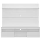 Rack Com Painel Tv 65" E Prateleira Madri Multimóveis Branco