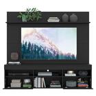 Rack Com Painel Tv 65" E Prateleira Madri Multimóveis Preto