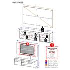Rack Com Painel Tv 65" Flórida Multimóveis V3059