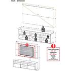 Rack Com Painel Tv 65" Holanda Multimóveis Br3059  Branco