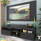Rack Com Painel Tv 65" Holanda Multimóveis Br3059  Preto