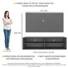 Rack Com Painel Tv 65" Jazz Multimóveis Mp1024 Grafite