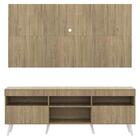 Rack Com Painel Tv 65" Londres Multimóveis Pés Retrô E 2 Port