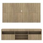 Rack Com Painel Tv 65" Londres Multimóveis Suspenso E 2 Porta