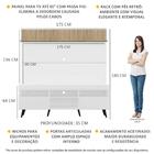 Rack Com Painel Tv 65" Madri Multimóveis Branco/rustic Com Pr