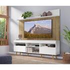 Rack Com Painel Tv 65" Madri Multimóveis Branco/rustic Com Pr
