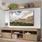 Rack Com Painel Tv 65" Madri Multimóveis Com Suporte E Pratel